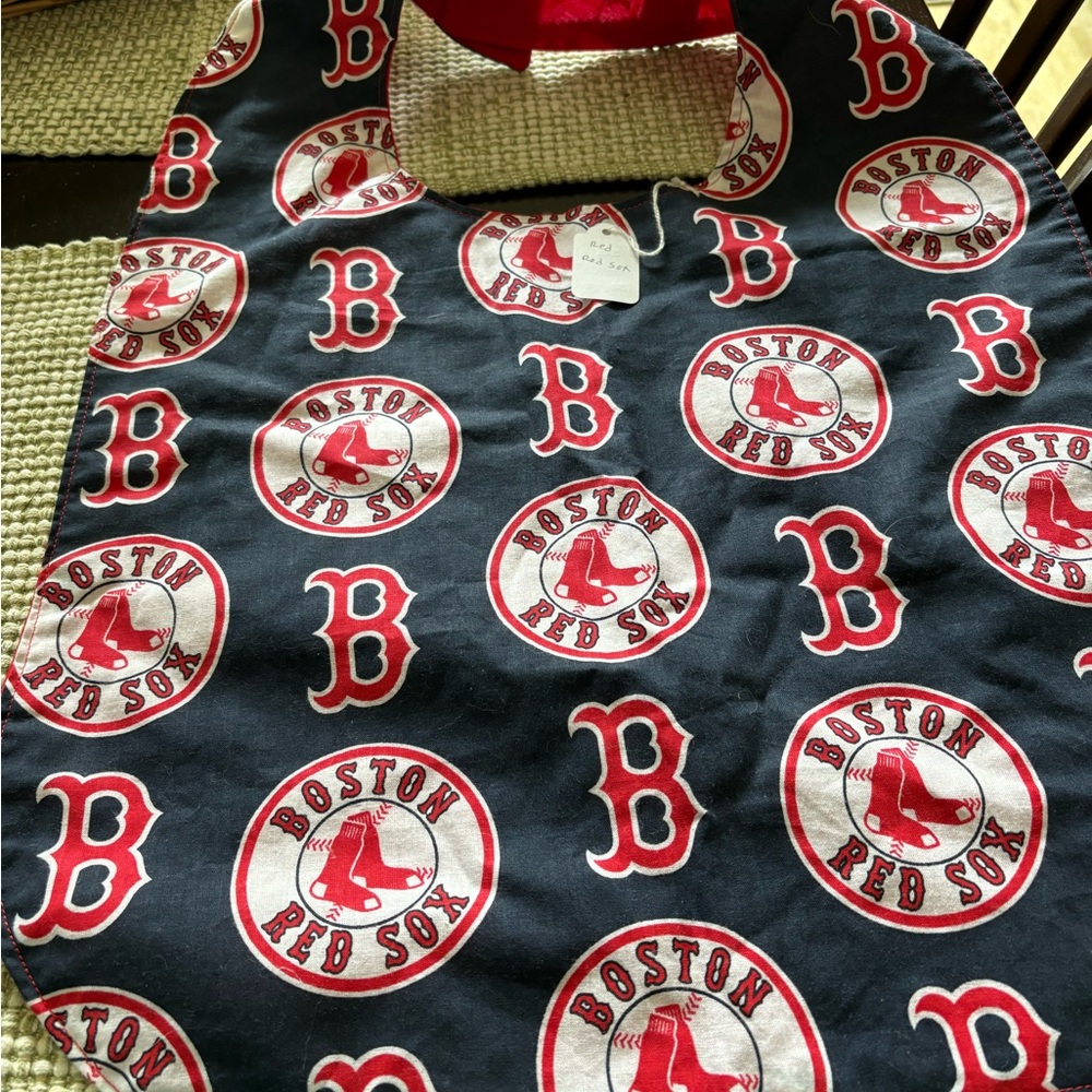 Adult Red Sox Bib handmade.